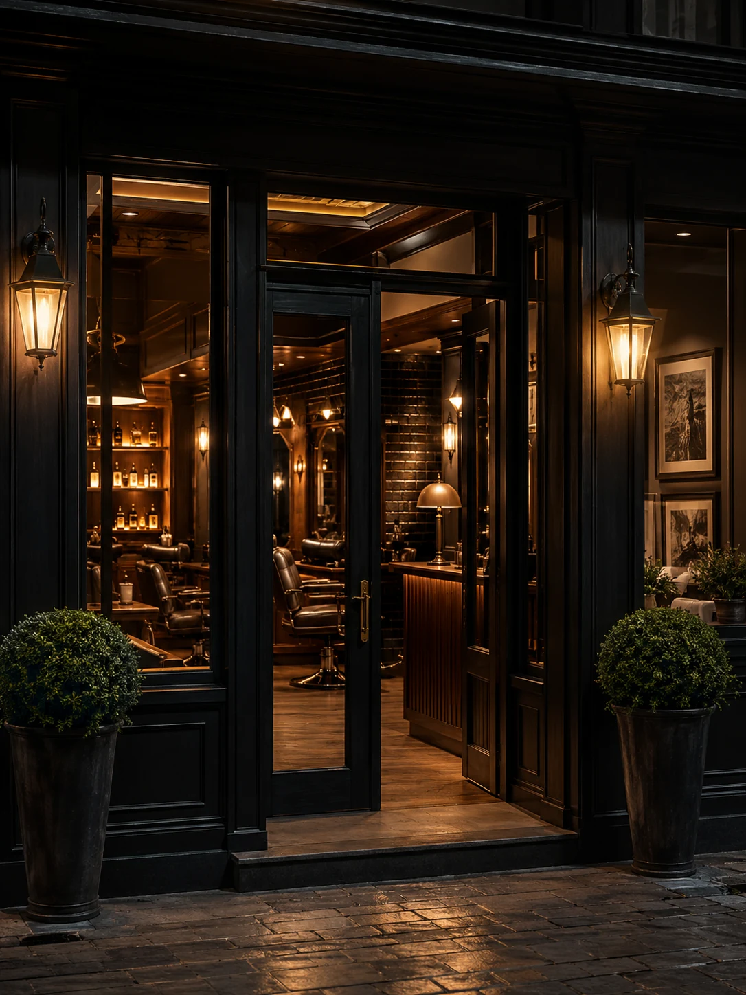 Entrance to Northline Barbers